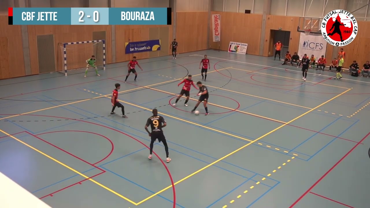 Résumé du match de championnat CB Futsal Jette BXL CAP et le Bouraza FT Brussels (D2A RBFA).