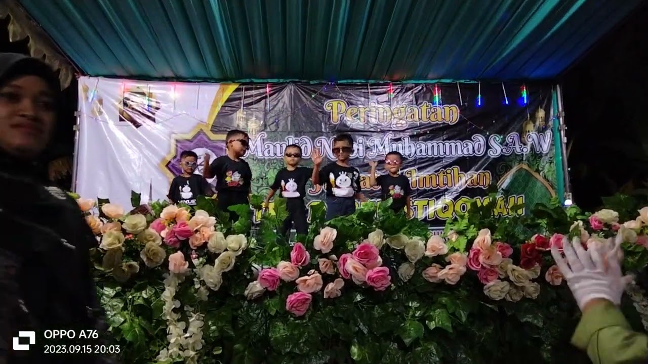 Kakak masih kecil saat mengikuti jafen ditempat ngajinya