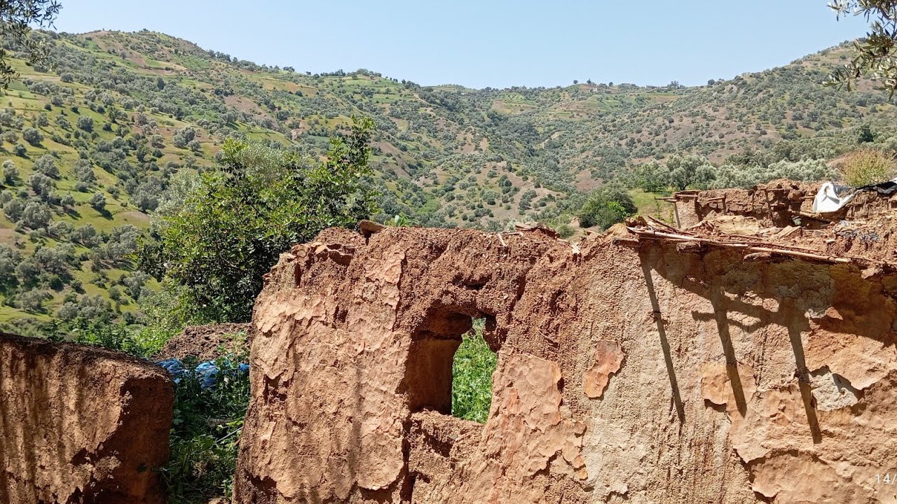 Old earthen house in Taounate, Morocco