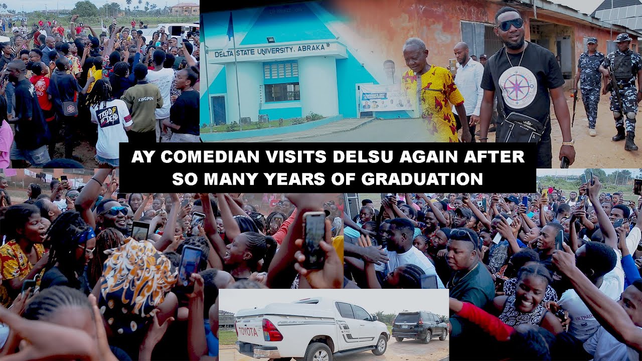 AY COMEDIAN VISITS DELSU AGAIN AFTER SO MANY YEARS OF GRADUATION