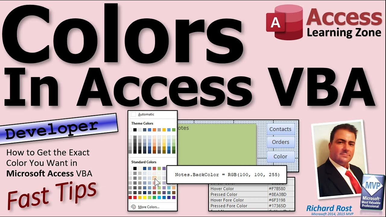 How to Get the Exact Color You Want in Microsoft Access VBA