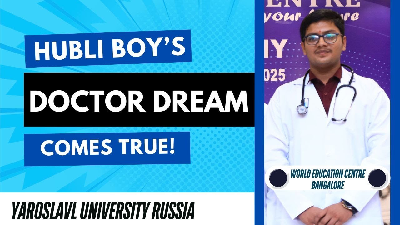 From Hubli to Achiving Doctor's Dream ! Siddharth Hullur Joins Yaroslavl State University, Russia |
