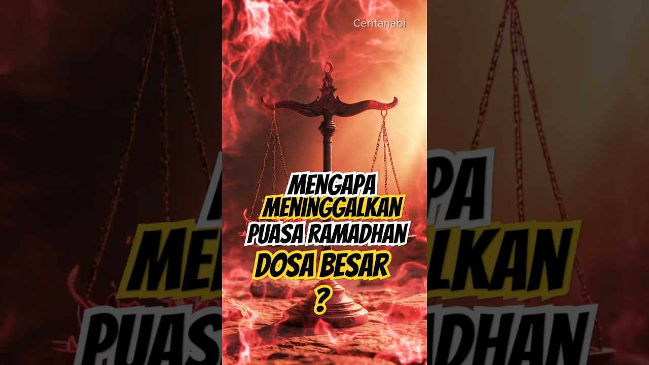 MENGAPA  MENINGGALKAN PUASA RAMADHAN ITU DOSA BESAR ?#puasa #ramadhan #hukumpuasa