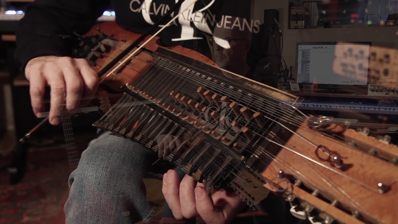 Mats Wester recording nyckelharpa for Dice Legacy