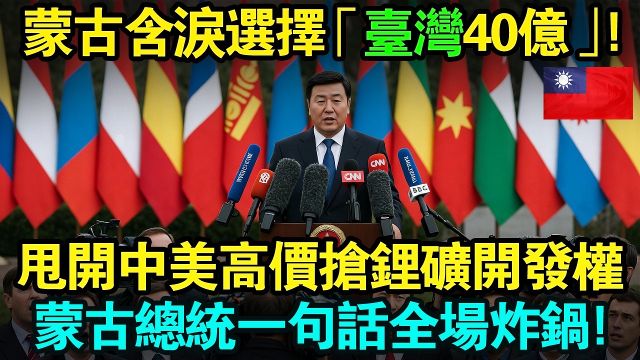 蒙古人含淚選擇「台灣40億」！美國砸120億、中國直接開200億搶蒙古鋰礦開發權，結果蒙古總統當眾一句話全場炸鍋！只因10年前那個冬天台灣救了他們全家！😭#taiwan #台灣 #台灣故事 #台灣文化