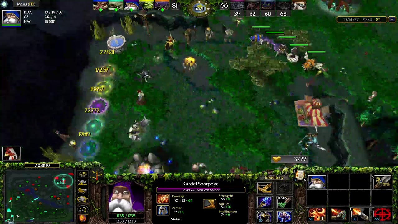 Dota 1 Sniper  Game Play