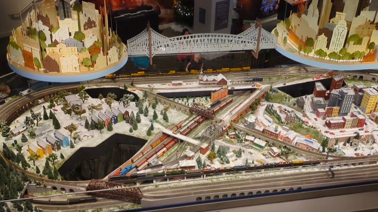 Model Trains at Cincinnati Museum Center's Holiday Junction featuring Duke Energy Holiday Trains