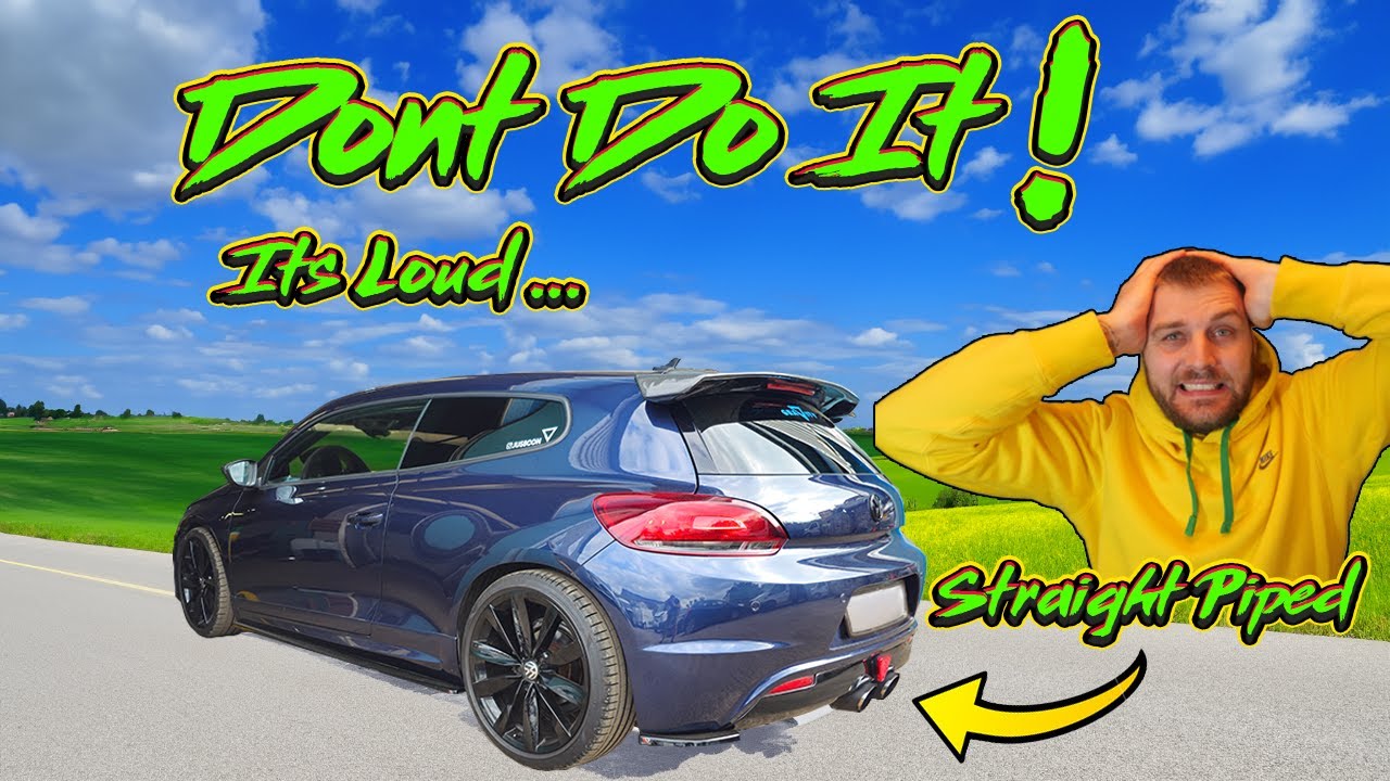 This Is Why NOT TO Straight Pipe Your TDI Volkswagen Scirocco 2.0TDI