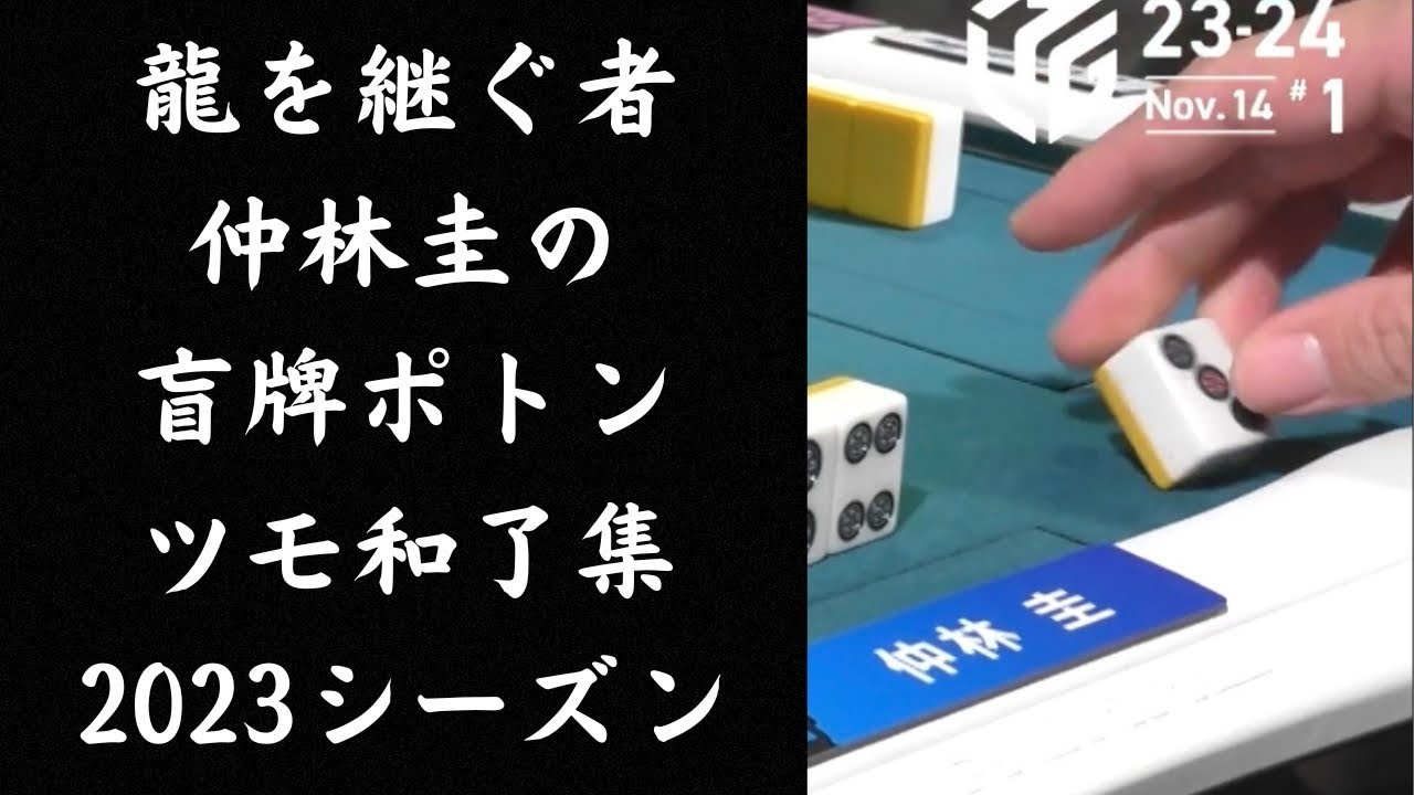 龍を継ぐ者仲林圭の盲牌ポトンツモ和了集　2023シーズン