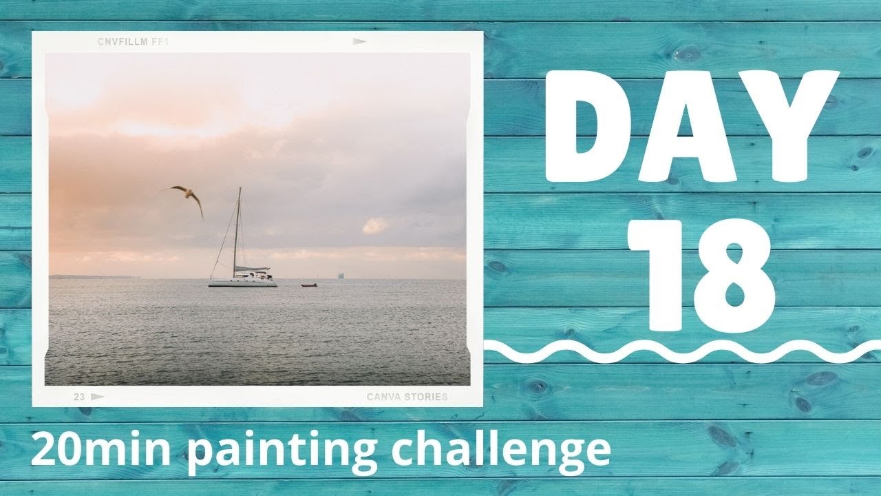 Day 18 - Watercolor painting challenge | REAL TIME