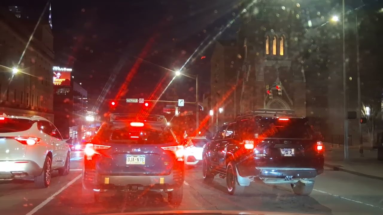 Downtown Nashville/Broadway Driving Tour on a Friday Night!