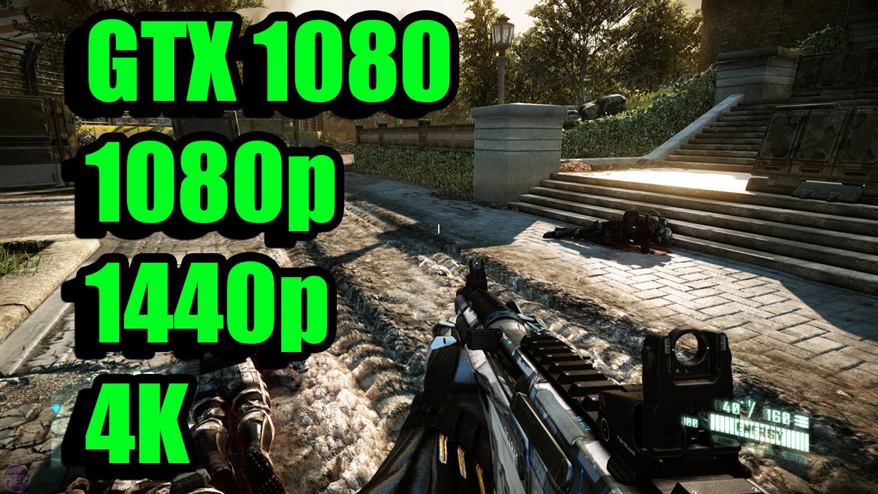 Crysis 2 GTX 1080 | 1080p + 1440p & 4K | FRAME-RATE TEST