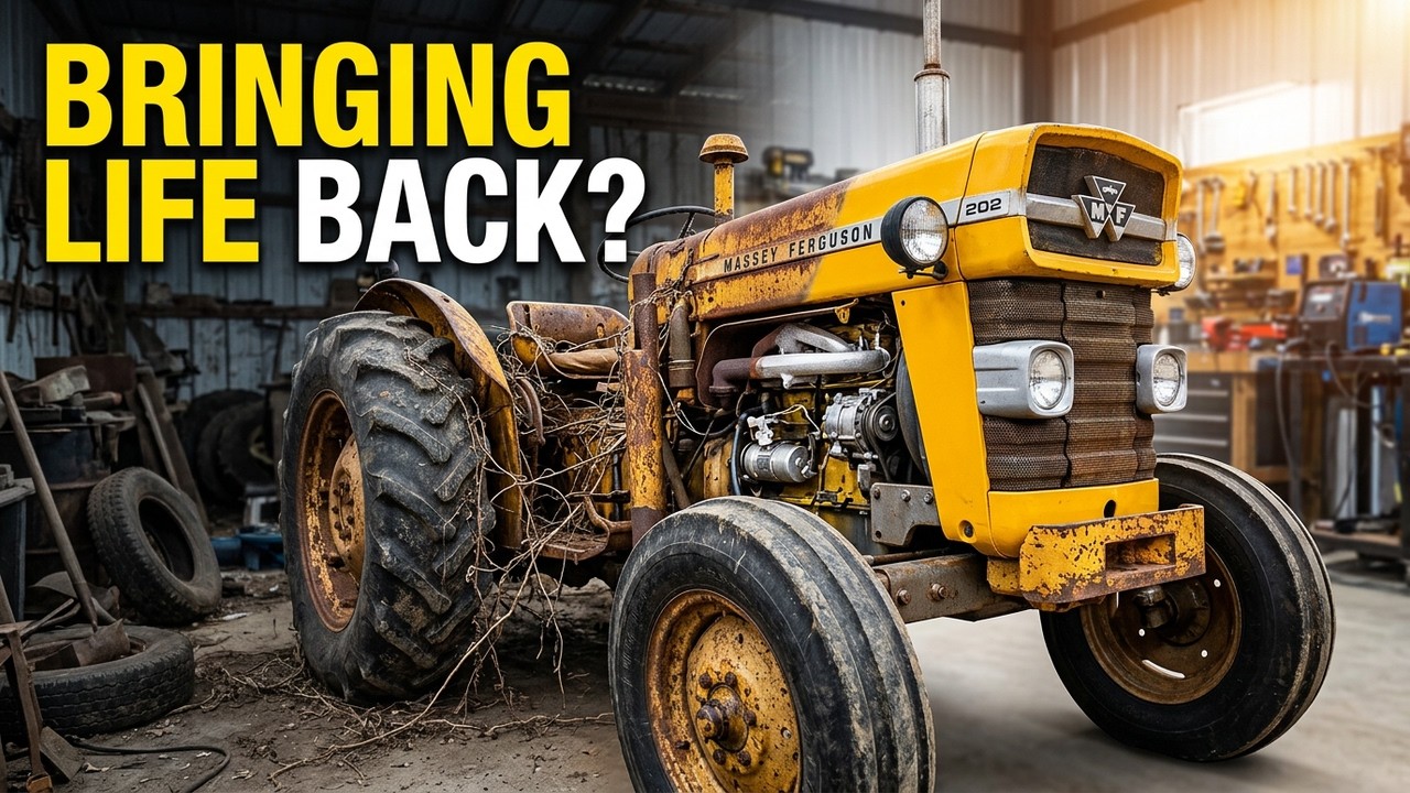 Can I bring life back into this forgotten Massey Ferguson Workbull 202 industrial tractor