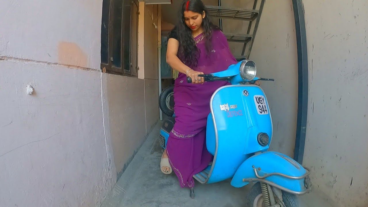 Girl Kickstart Bajaj Scooter after 1week 🔥🔥🔥 