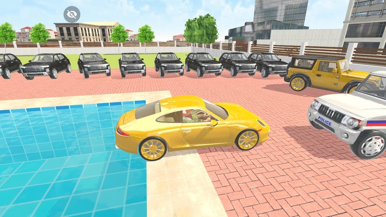 Indian car game 3D creta aur police ki gadi aur Lamborghinikarkaise banaencheatcode policegame viral