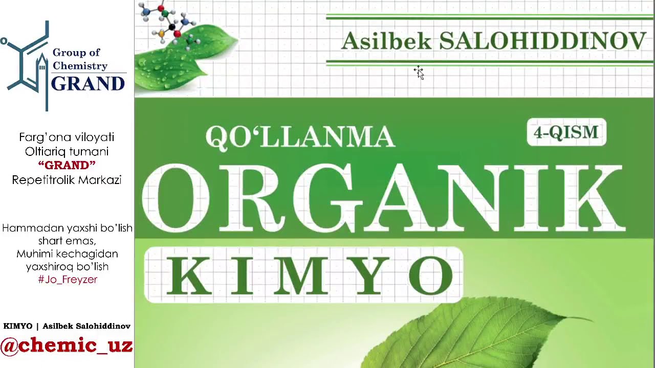 Organik kimyo (kirish)