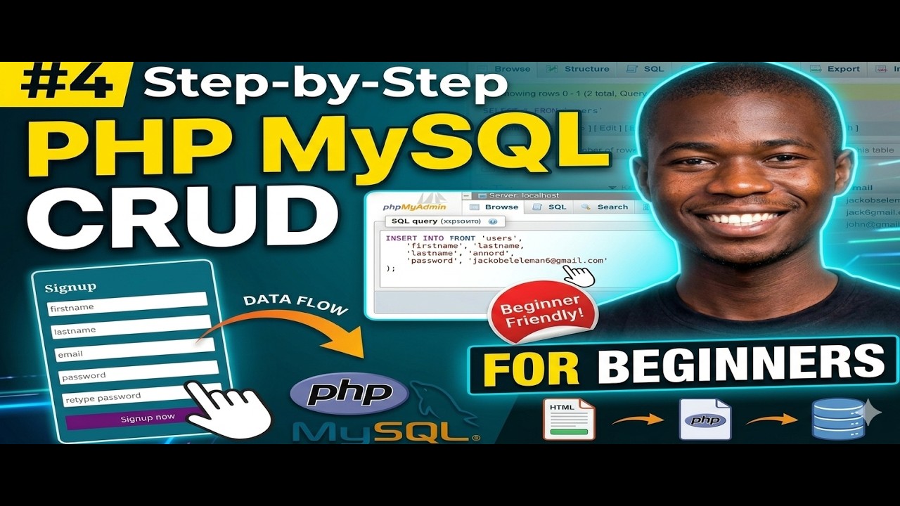 #4 Insert Data into MySQL Database Using PHP | Step-by-Step Tutorial for Beginners