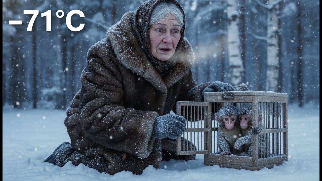 An Elderly Woman Saved Two Freezing Monkey Babies in the Heart of Siberia | Extreme Survival Life