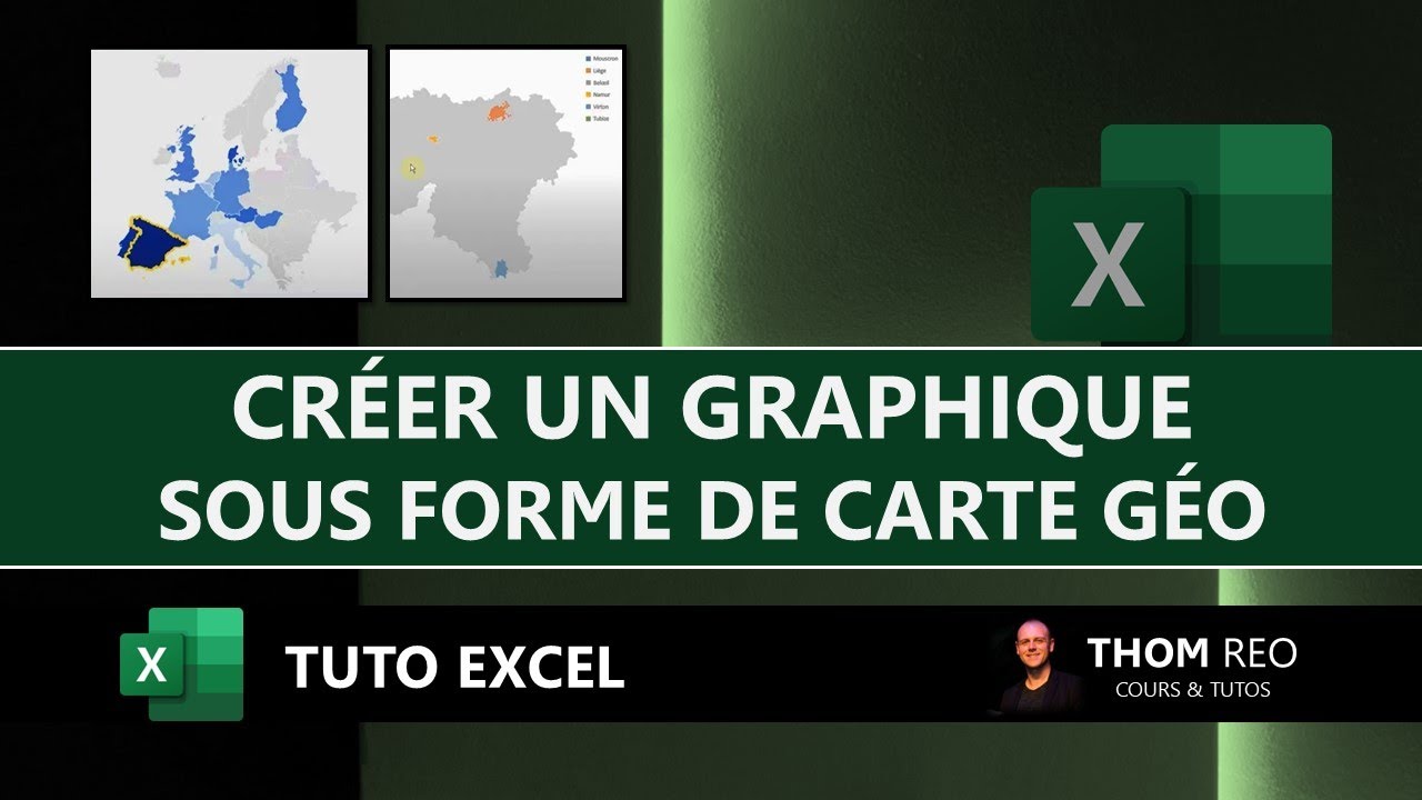 Générer une CARTE GÉOGRAPHIQUE avec EXCEL (statistiques par pays, régions et villes) - Tuto