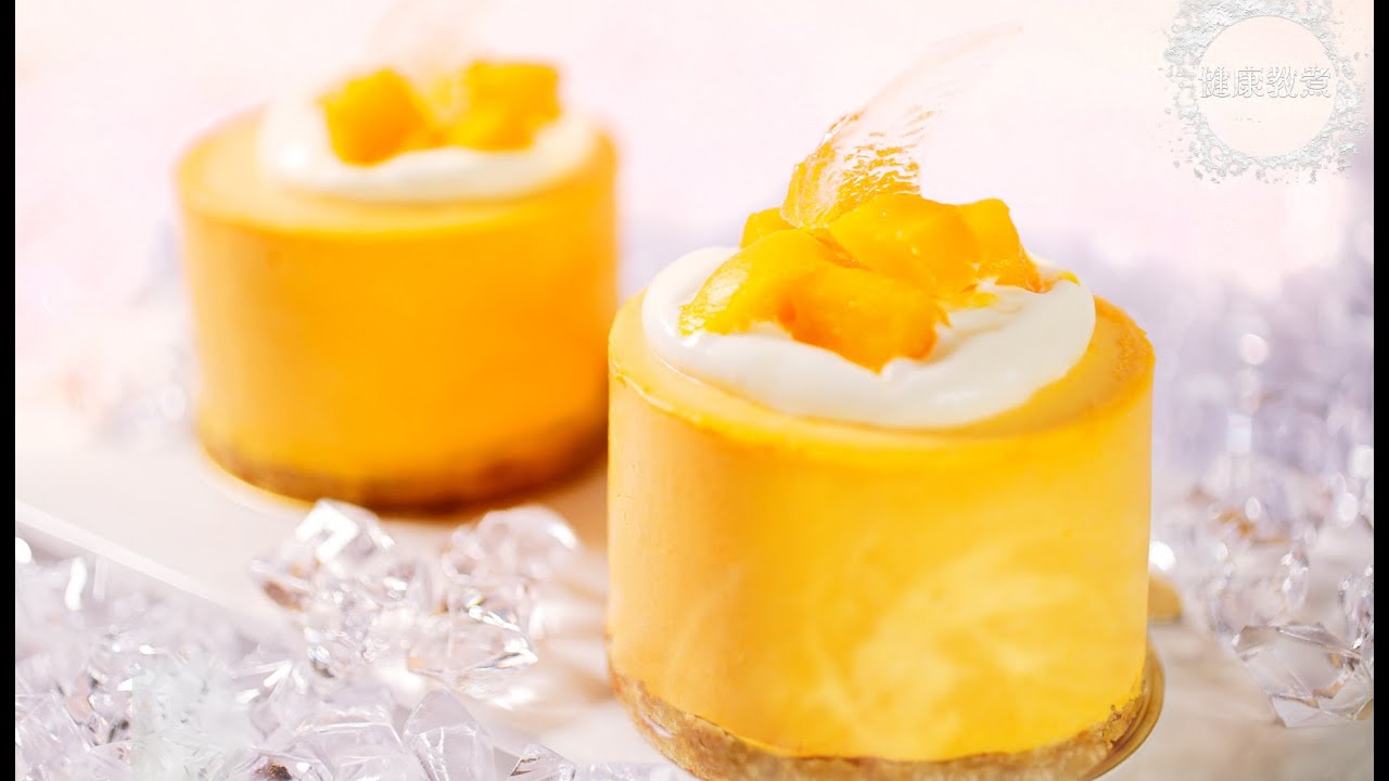 輕鬆自製|免焗濃芒果|芒果芝士蛋糕|希臘乳酪|迷你蛋糕|No Bake Rich Mango Mousse Cake