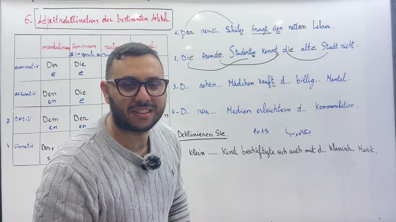 6-Adjektivdeklination bestimmte artikel