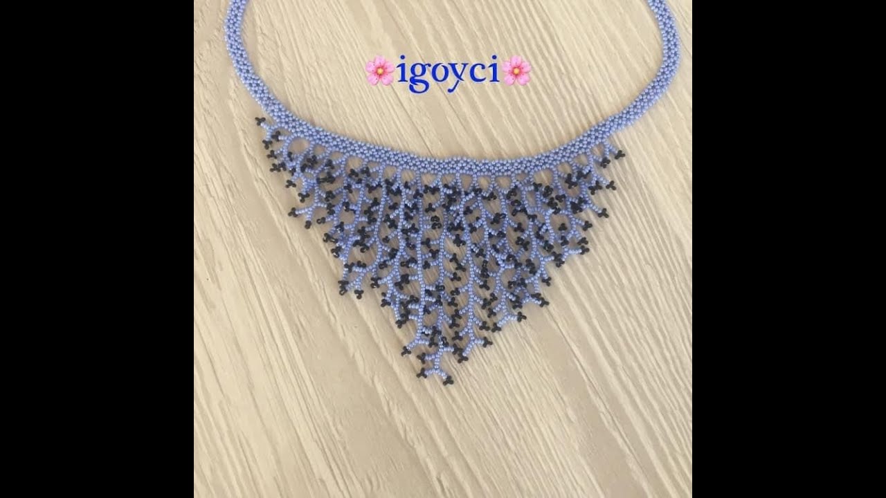 Coraling Stitch (Mercan Tekniğiyle) İğde (Çalı) Modeli Kolye Yapımı