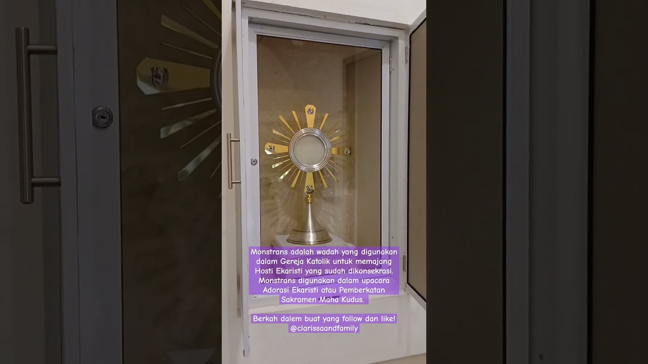 Monstrans monstare monstrance onstensorium ostensory itu apa? #katolik #catholic