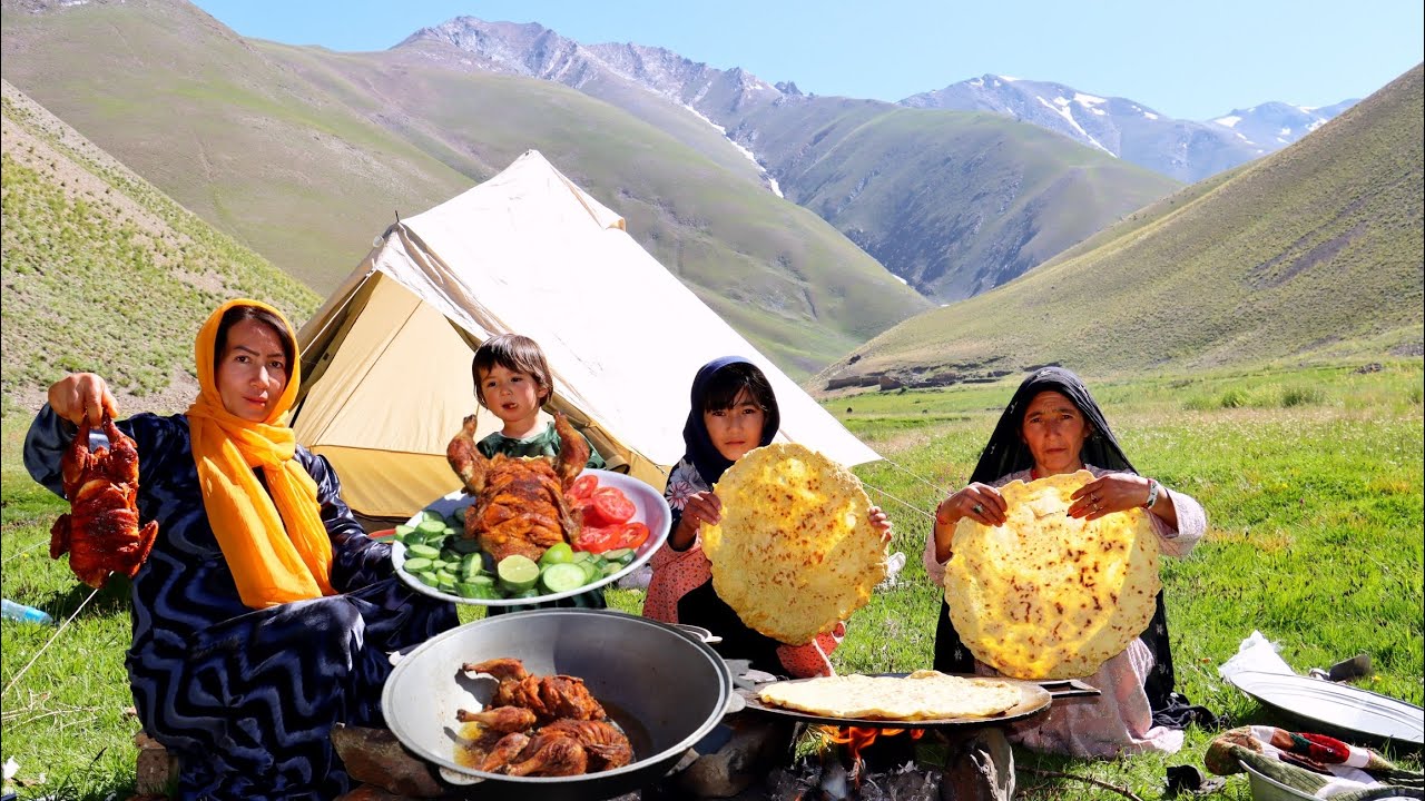 Shepherd Mother Cooking shepherd Food in the Nature | Village Life of Afghanistan