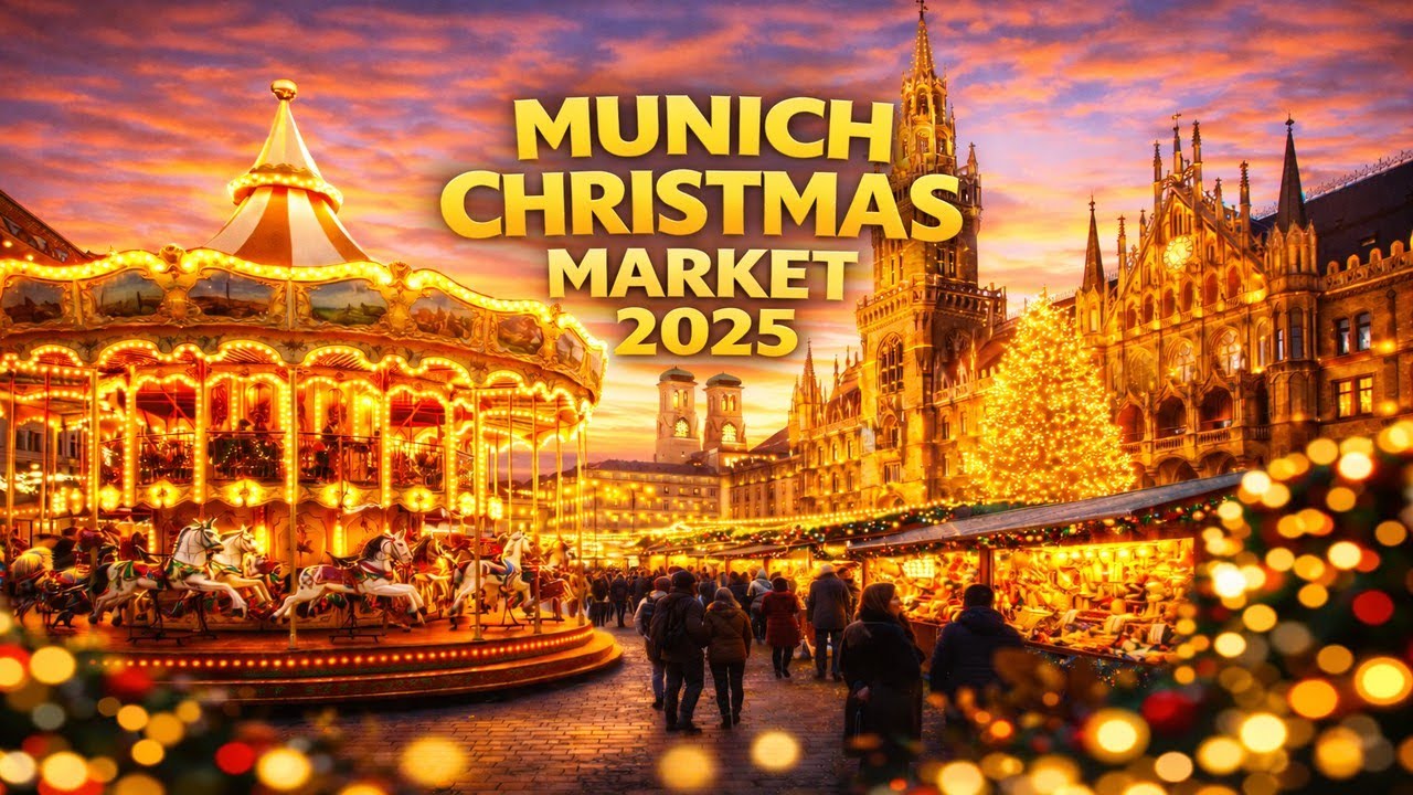 Munich Christmas Market in 4K 🇩🇪, 2025