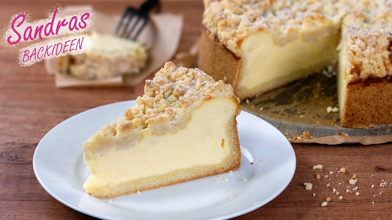 Klassischer K&auml;sekuchen mit Streusel | K&auml;sekuchen mit Vanillecreme
