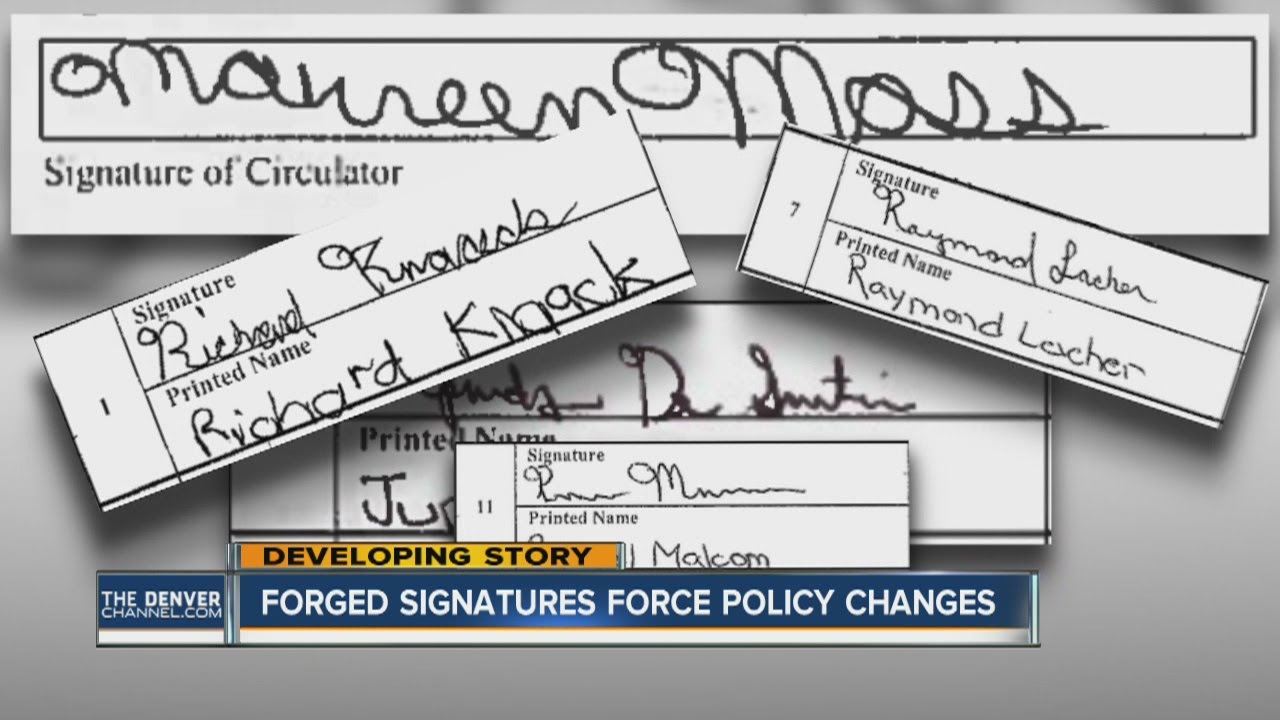 Forged signatures force policy changes