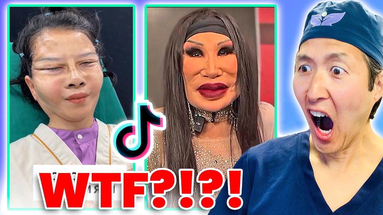 Plastic Surgeon Reacts to SKIBIDI Plastic Surgery TikToks!