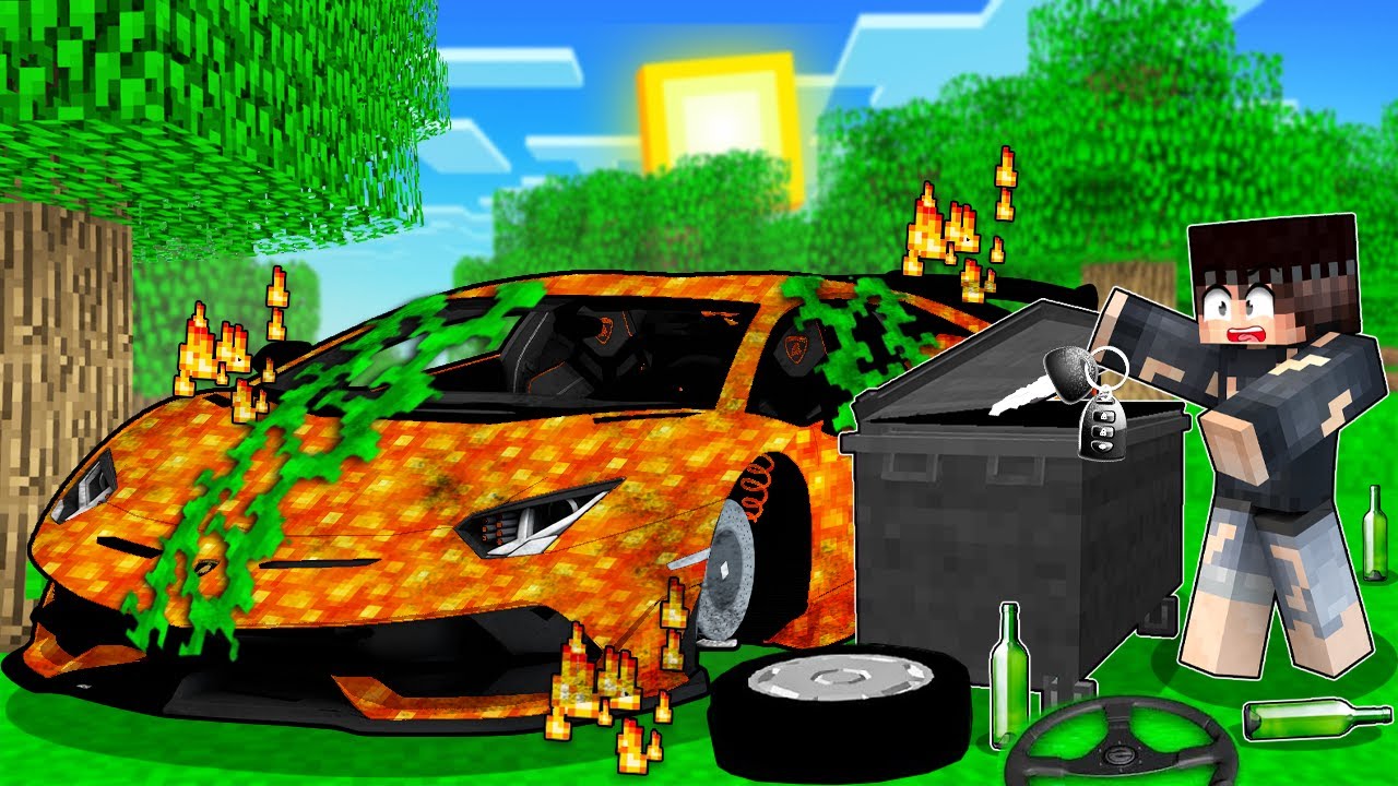 TERK EDİLMİŞ LAV ARABASI BULDUM 😱 - Minecraft