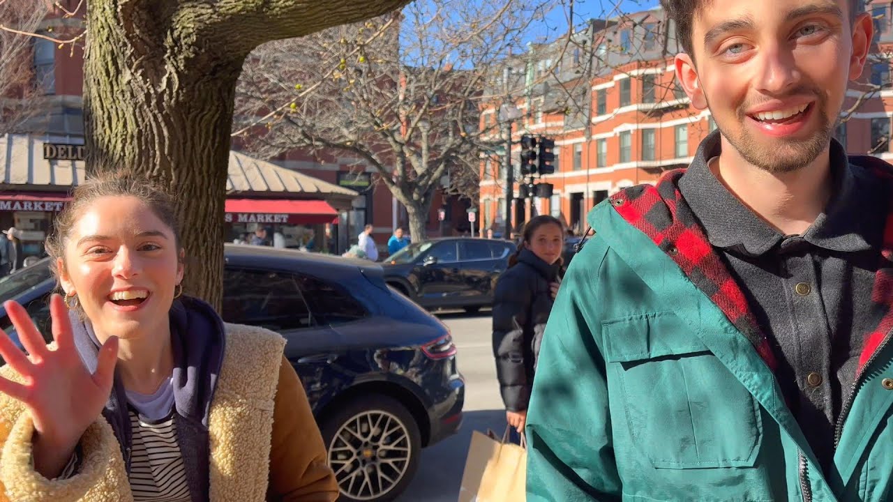 Most Famous Shopping District in Boston : Walking Back Bay in April 2023