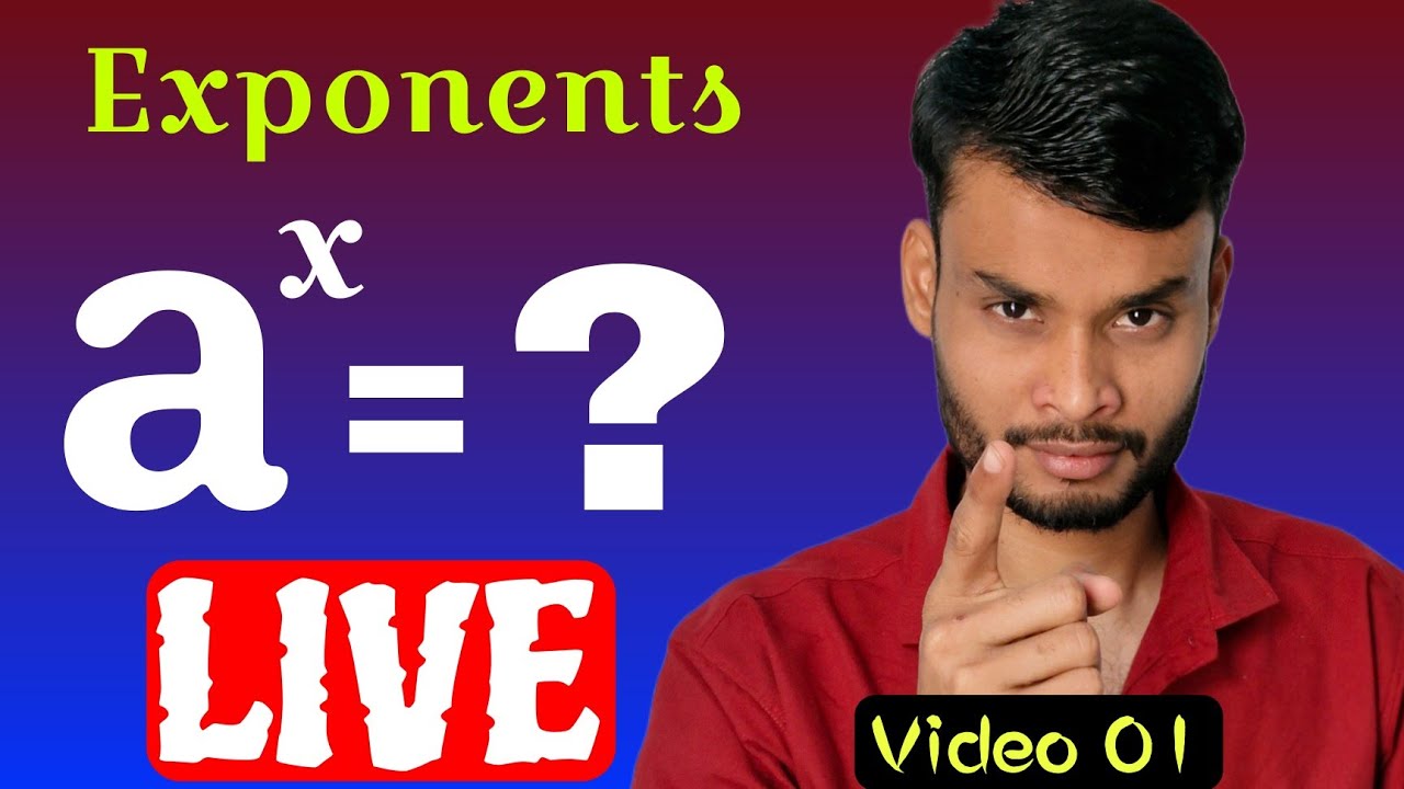 📘 Exponents | Live Class by Rahul Sharma | Lecture 01