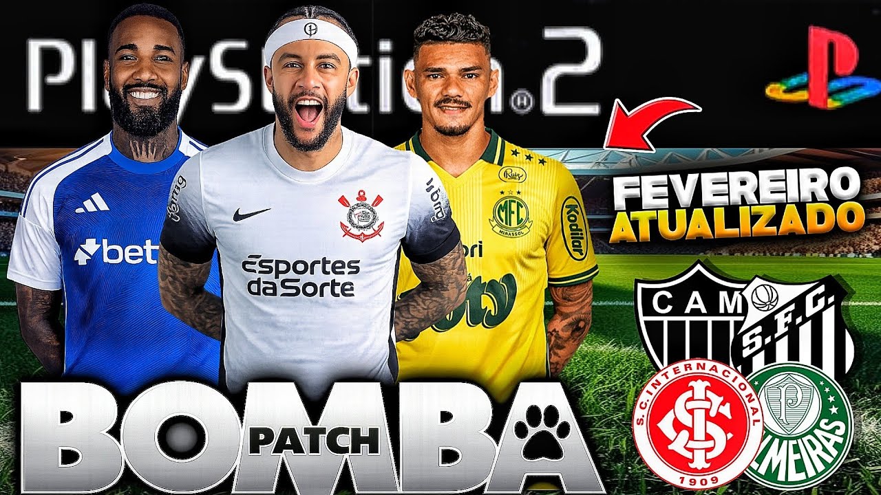 NOVO BOMBA PATCH 2026 (PS2) NOVA ATUALIZAÇÃO AETHERSX2 , PCSX2 / OPL 