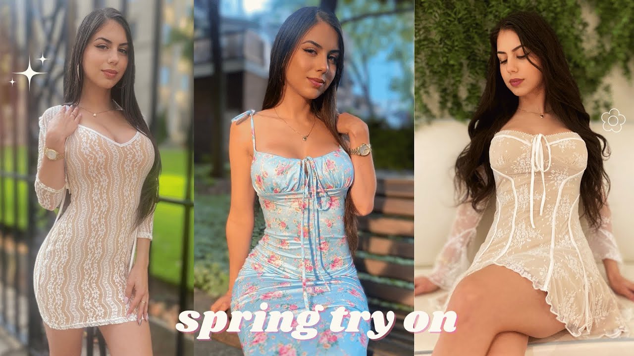 SHEIN spring try on haul 2025 💕 cute mini dresses and skirts