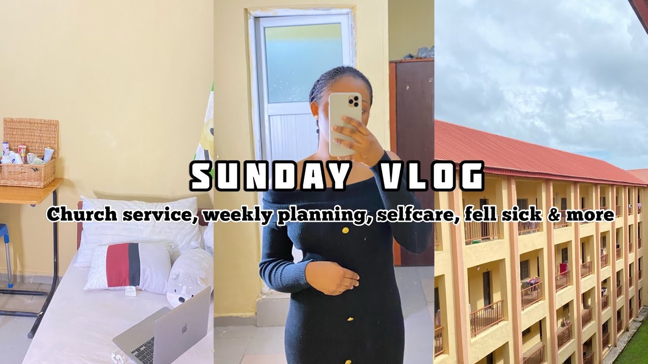 A day in my life at uni | Afe babalola university, Sunday vlog, fell sick,self-care #abuad