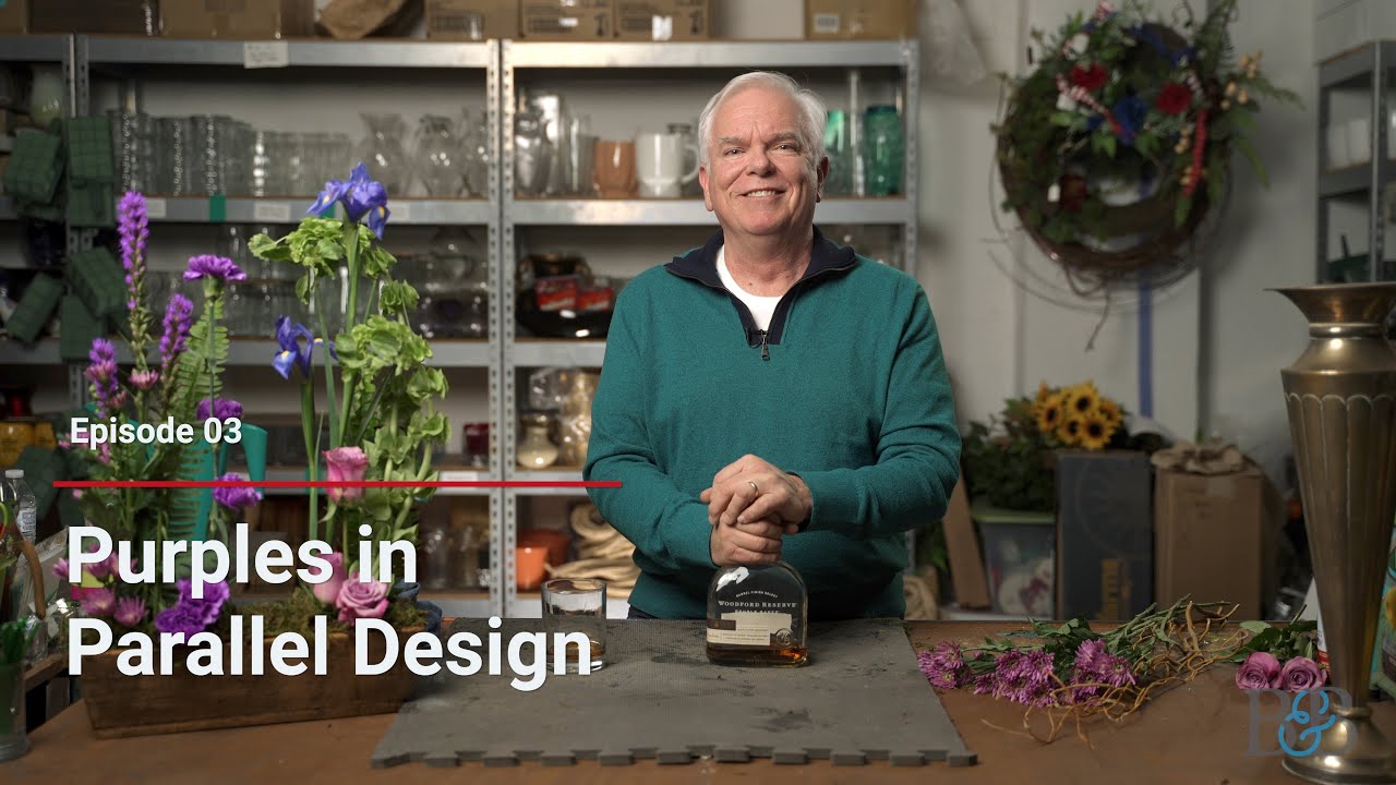 Purples in Parallel Design | Episode 3 of Blossoms and Bourbon
