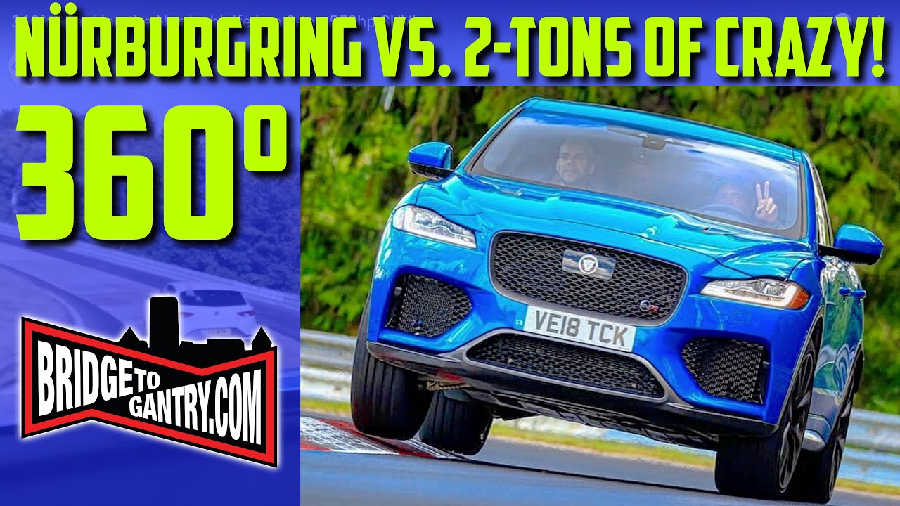 Jaguar F-Pace SVR на Северной петле Нюрбургринга (видео GoPro 360°)