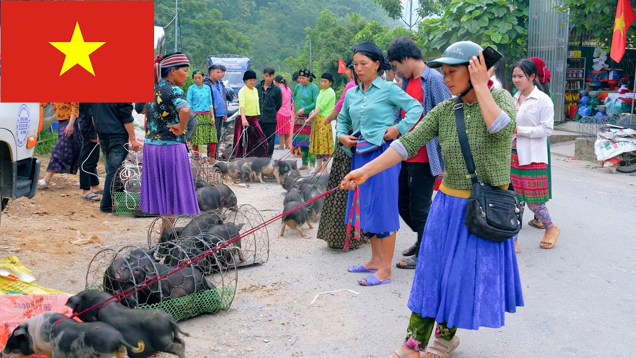 Vietnamese Market in Du Già,Hà Giang - A Colorful Cultural Discovery