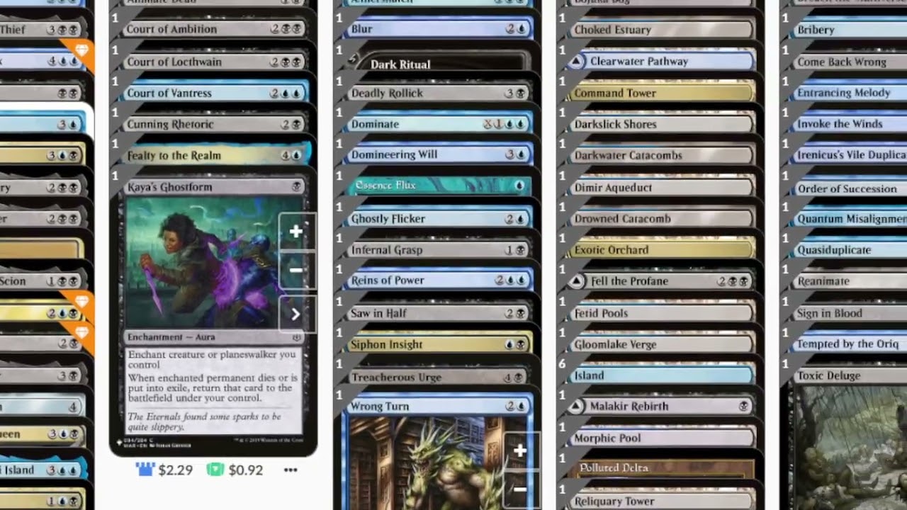 Профиль колоды Гарланд, Королевский Похититель MTG Final Fantasy Commander