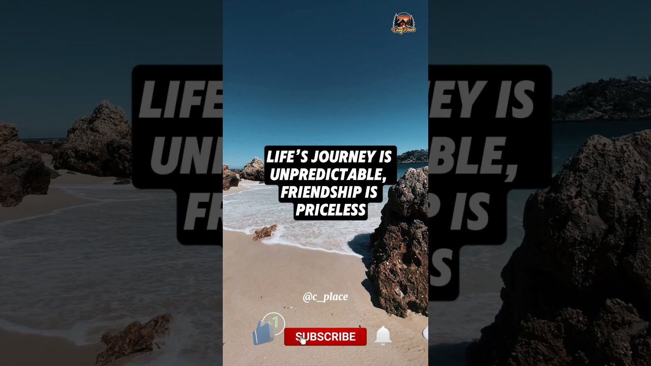 Life&rsquo;s journey is unpredictable, friendship #UnpredictableJourney #FriendshipMatters #LifeUnscripted