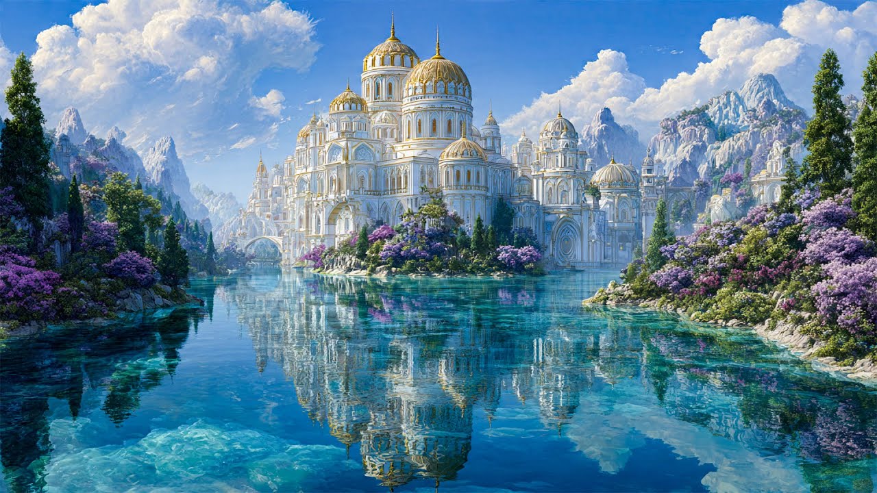 The Celestial Lake Palace of Eternal Reflection | 4K Dream Architecture