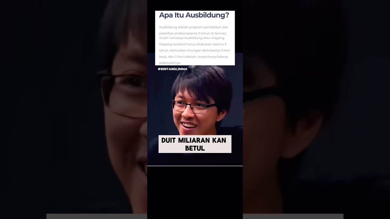 Apa itu Ausbildung ? #ausbildung #radityadika #bintanglimma #magang #jerman