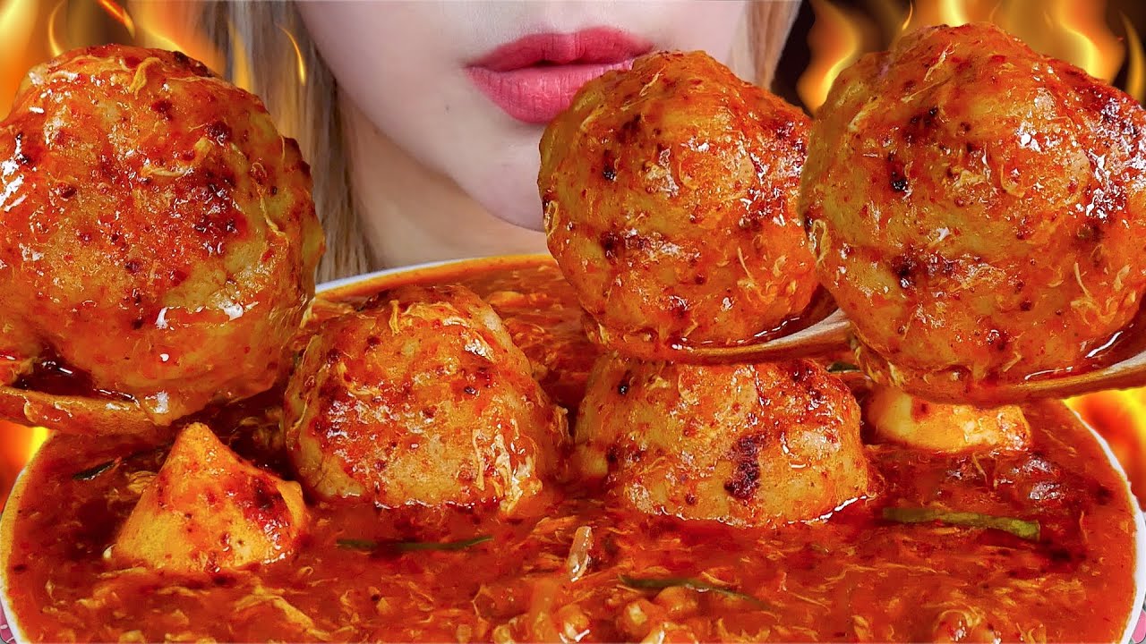 ASMR 🥵💥SEBLAK HOT JELETOT BAKSO URAT MERCON ☠️ SPICY MEATBALL INDONESIAN STREET FOOD