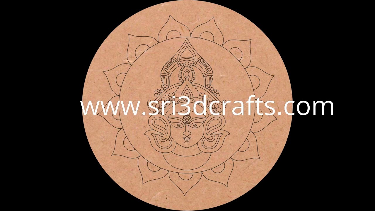 MDF Premarked for Mandala Art Round Madurai, Chennai, Coimbatore