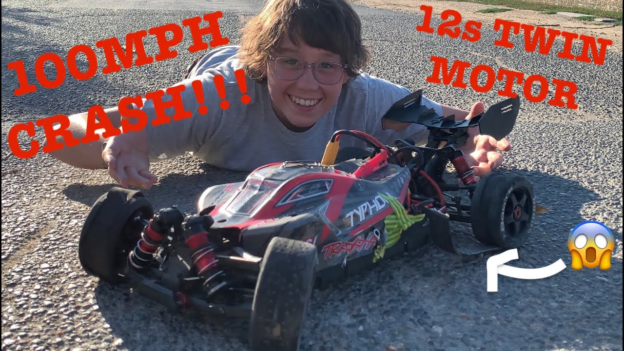 Arrma Typhon POWER UPGRADE + 100MPH CRASH!!!