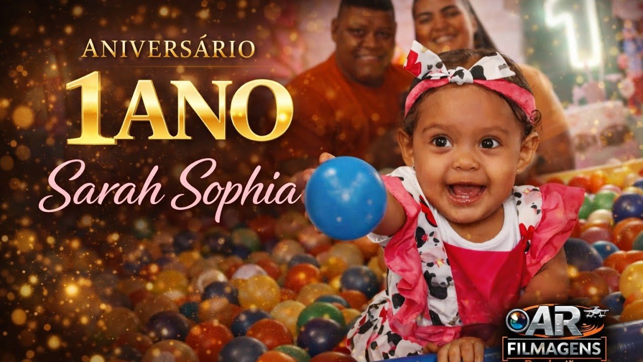 (Trailer) Aniversário 1 Ano Sarah Sophia 📸🎥AR Filmagens 📸🎥