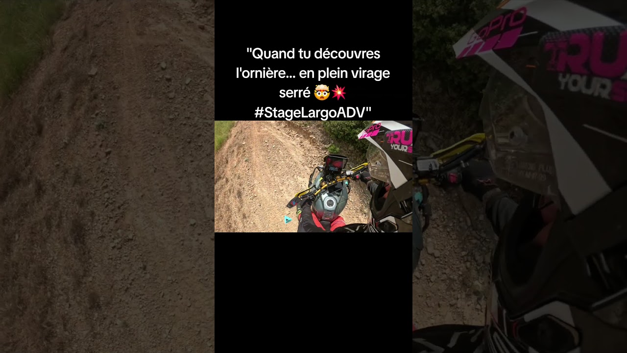 "Quand tu découvres l'ornière… en plein virage serré 🤯💥 @largoadv 
